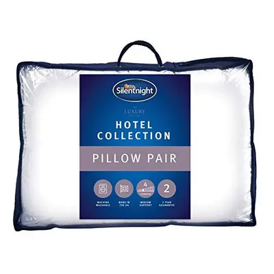 Silentnight Hotel Collection Pillow Pack Pair of Luxury Hotel Quality Pillows Hypoallergenic and