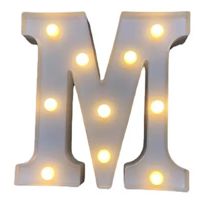 (M) LED English Letter And Symbol Pattern Night Light Home Room Proposal Decor Creative Modeling