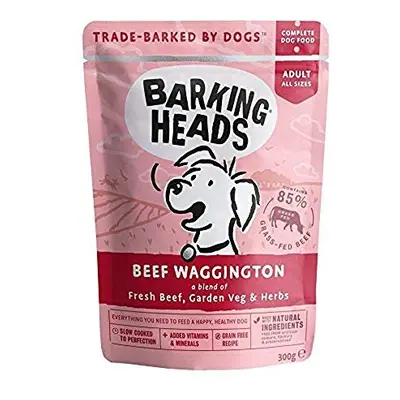 Barking Heads Wet Dog Food - Beef waggington - 85% Natural, Grass-Fed Beef with No Artificial Fl