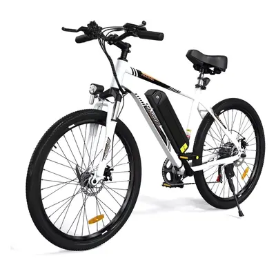 (White) Colorway BK15 26" Tires Electric Bike 350W 25km/h