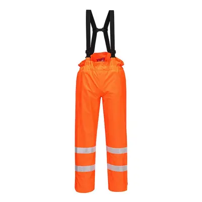 (3XL, Orange) Portwest Mens Bizflame Rain Hi-Vis Trousers