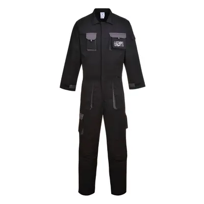 (S, Black) Portwest Unisex Adult Texo Contrast Overalls