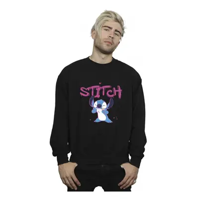 (5XL, Black) Disney Mens Lilo And Stitch Graffiti Sweatshirt