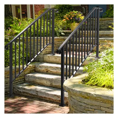 Iron Handrail Railing for Stairs Steps Handrail for Garden Outdoor Step