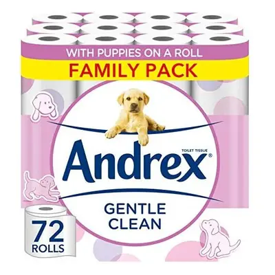 Andrex Gentle Clean Toilet Rolls - Toilet Roll Pack (2-ply)