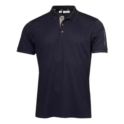 (S, Navy) Calvin Klein Mens Club Golf Lightweight Breathable Wicking Polo Shirt