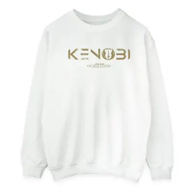 (S, White) Star Wars Mens Obi-Wan Kenobi Logo Sweatshirt