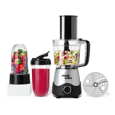 (Single, Black) All-in-one food processor and blender - ml capacity - Precision control - Blend,