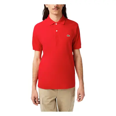 (Red, L) Lacoste L1212 Mens Polo T Shirts Classic GolfÂ Tee