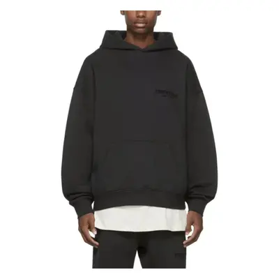 (Black, XL) Fear of God Essentials Mens Pocket Hoodie Pullover Long Sleeve Sweatshirt Casual Hoo