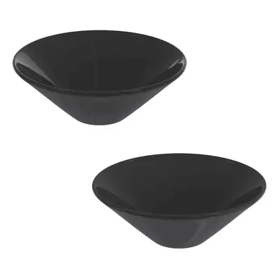 vidaXL Wash Basins pcs Gloss Black Ã42x14 cm Ceramic countertop basin