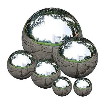 Uandear Stainless Steel Gazing Ball, Abonery Pcs mm Mirror Polished Hollow Ball Reflective Garde