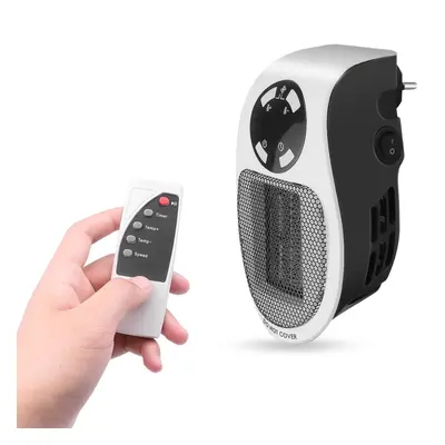 (With remoter, EU) Compact 220V 500W Portable Electric Fan Heater