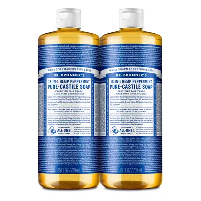 Dr. Bronner's Dr. Bronner Hemp Peppermint Pure Castile Oil Made with Organic Oils Certified - Fl