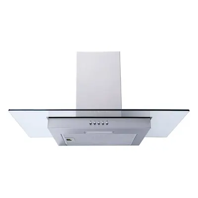 SIA FL70SS 70cm Flat Glass Stainless Steel Chimney Cooker Hood Extractor Fan