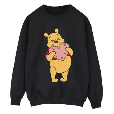 (XXL, Black) Disney Womens/Ladies Winnie The Pooh Heart Eyes Sweatshirt