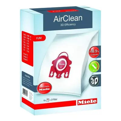 genuine Miele Vacuum cleaner Airclean Dust Bags Type FJM Pack of