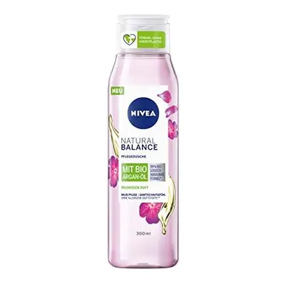 Nivea Natural Balance Shower Gel with Wild Rose Fragrance and Organic Argan Oil (300 ml), Nouris