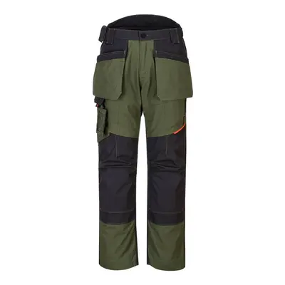 (41R, Olive Green) Portwest Mens WX3 Holster Pocket Trousers