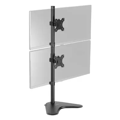 VIVO Dual Monitor Desk Stand Free-standing LCD mount, Holds in Vertical Position Screens up to 3