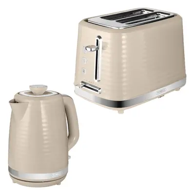 Tower Saturn Kettle & Slice Toaster Kitchen Set (Latte)