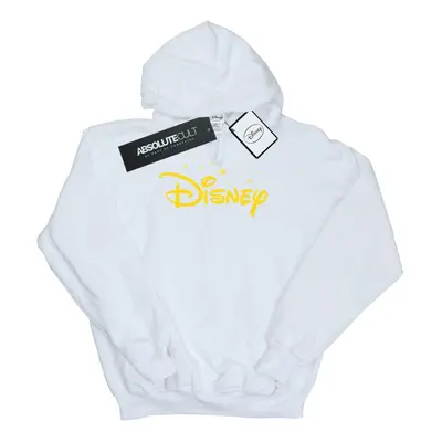 (L, White) Disney Womens/Ladies Logo Stars Hoodie