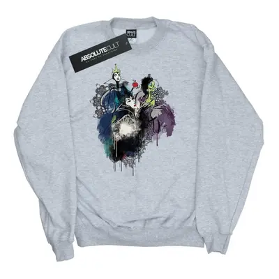 (XXL, Heather Grey) Disney Womens/Ladies Villains Sweatshirt