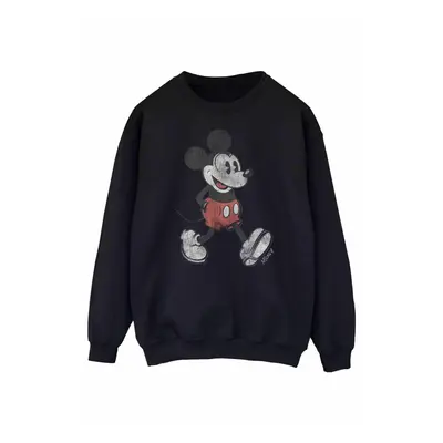 (M, Black) Disney Womens/Ladies Walking Mickey Mouse Sweatshirt