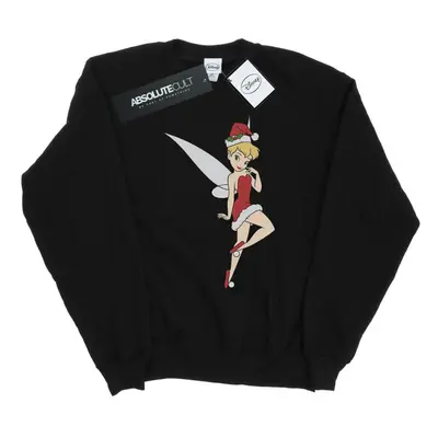 (S, Black) Disney Womens/Ladies Tinker Bell Christmas Sweatshirt