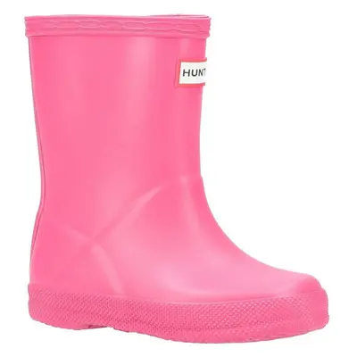 (9 UK Child, Bright Pink) Hunter Childrens/Kids First Classic Matte Wellington Boots