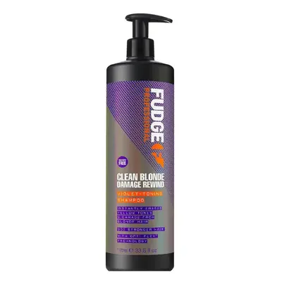 Fudge Clean Blonde Damage Rewind Violet Toning Shampoo 1000ml