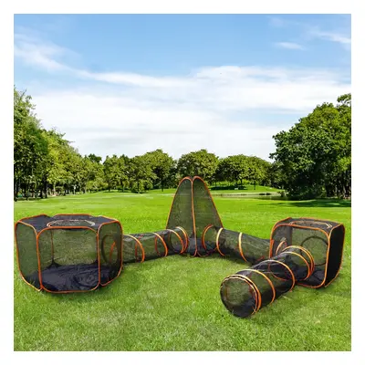 6 in Big Pet Cat Dog Playpen Outdoor Folding Play Tent Tunnel