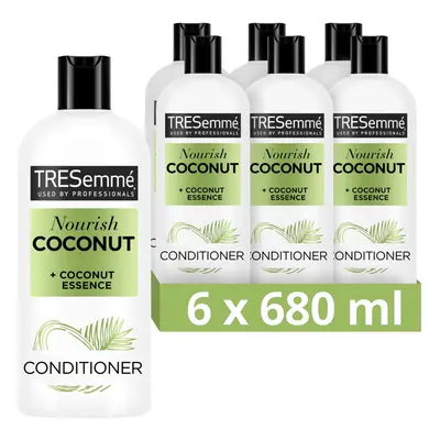 Nourish Coconut Conditioner with coconut essence for hydrated, soft & smooth hair 6x ml