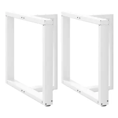 (white, x x (72-73) cm) vidaXL Dining Table Legs T-ShapedÃÂ Desk Legs Metal Furniture Legs pcs 