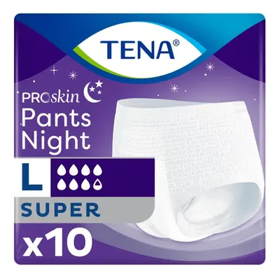 TENA Pants Night Super Large (2100ml) Pack Incontinence Protection