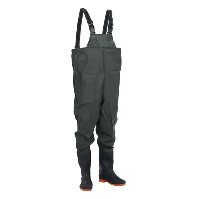 (dark green, 40) vidaXL Chest Waders with Boots Waterproof Hunting Fishing Wader Waist Wader