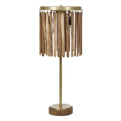 Table Lamp SABARI Mango Wood Dark Wood