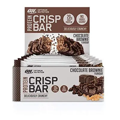 Optimum Nutrition Protein Crisp Bar with Whey Protein Isolate, Low Carb High Protein Snacks with