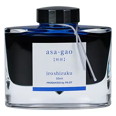 PILOT Iroshizuku Bottled Fountain Pen Ink Asa-Gao Morning Glory (Dar