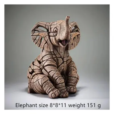 (Elephant) New Trends Contemporary Nordic Style Animal Sculpture Home Decoration Lion Tiger Bust