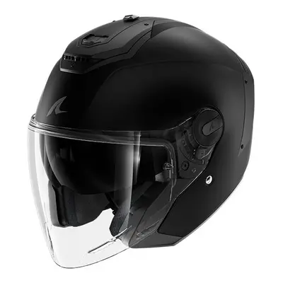 (S) Shark RS Jet Open Face Helmet Blank Matt Black