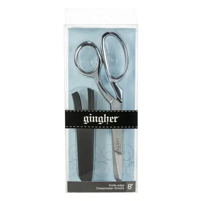 Gingher Knife Edge Dressmaker Shears 8"-W/Molded Nylon Sheath