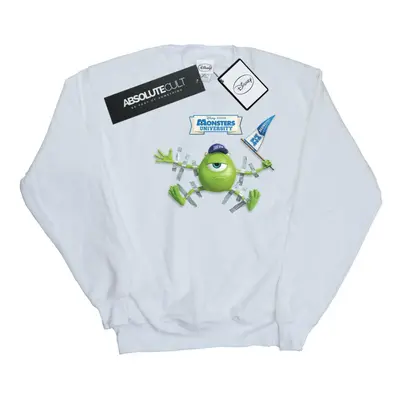 (XXL, White) Disney Mens Monsters University Taped Mike Sweatshirt