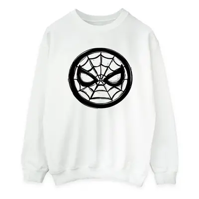 (S, White) Marvel Womens/Ladies Spider-Man Chest Logo Sweatshirt