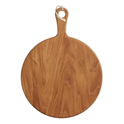 MasterClass Round Oak Wooden Serving Paddle / Antipasti Board, x 40.5 cm (12" x 16")