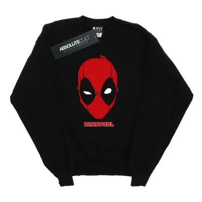 (XXL, Black) Marvel Mens Deadpool Mask Sweatshirt