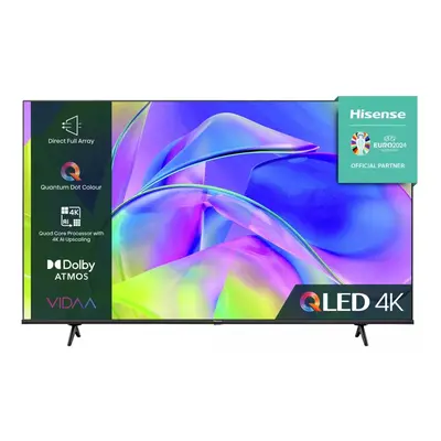 Hisense Smart 4K QLED TV Ultra HD HDR 43'' 43E78KQTUK Freeview HD Black