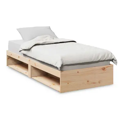 (natural, x cm) vidaXL Day Bed with Mattress Bedroom Sofa Bed Couch Guest Bed Solid Wood Pine