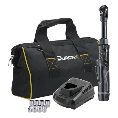 Durofix RW1221-3PGC G12 12V Li-Ion 3/8" Brushless Extended Ratchet Wrench Kit