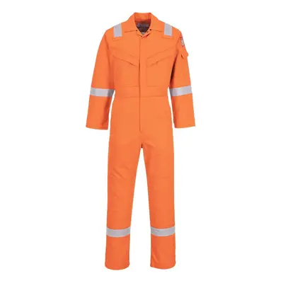 (L T, Orange) Portwest Unisex Adult Flame Resistant Anti-Static Overalls